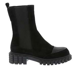 Nu X Neo: Nu X Neo Boreas Black Suede Mid Boot