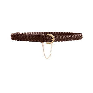 Bags Accessories: Kathryn Wilson Braided Belt Chocolate