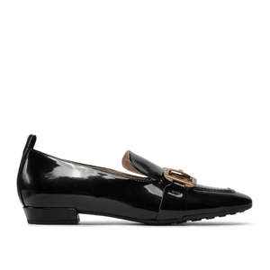 Hogl Slipper Black Leather Patent
