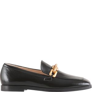 H Gl: Hogl Dandy Black Leather Loafer