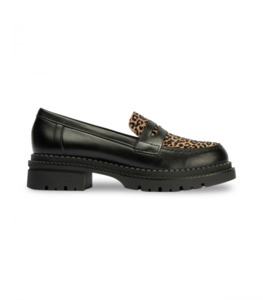 Pitillos 10796 Black/Leopard Loafer