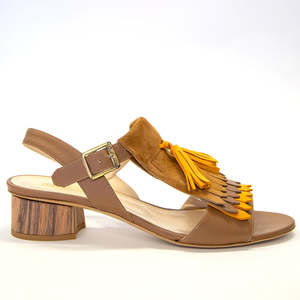 Sandals: RB 684 Tan & Orange Sandal