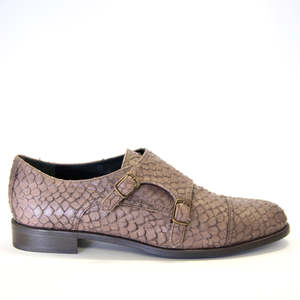 Loafers Brogues: Donna Carolina Monk Strap Brown 38