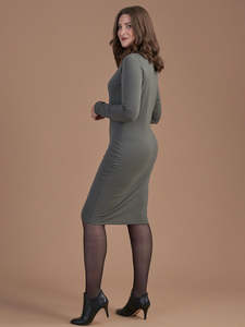 Merino Roll Neck Tunic Dress