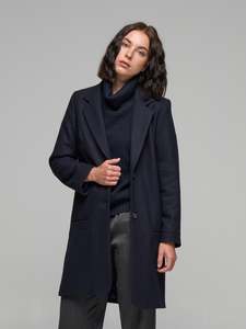Our Navy Favs: Wool Cocoon Coat
