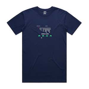Frontpage: Game Over Men's T-Shirt - Dark Blue
