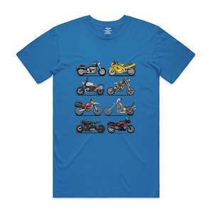 2XL: Movie Motorcycles - Men's T-Shirt - Bright Blue