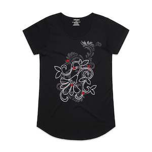 Ladybirds Women's Scoop Neck Fashion T-Shirt - Black