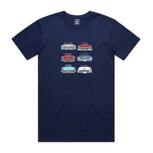 2XL: Car Grills USA Classic's - Men's T-Shirt - Dark Blue