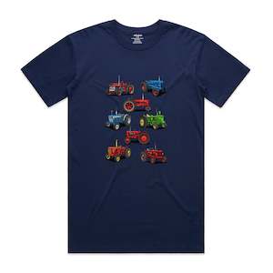 Tractors. Men's T-Shirt - Dark Blue