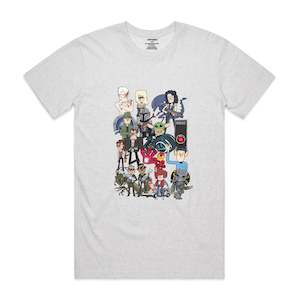 Science Fiction Characters Men's T-Shirt - White Marle
