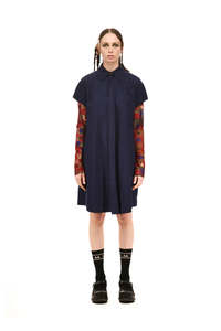 Nom*d Grid Shirt Dress - Midnight