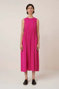 Kowtow Light Curve Dress - Magenta