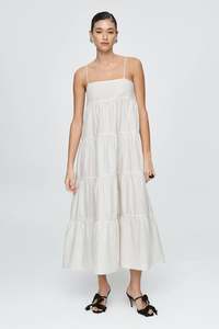 Marle Ophelia Dress - Cotton - Pinstripe