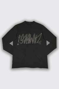 T Shirts: Zambesi Graffiti Long Sleeve - Black/Black