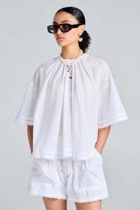 Karen Walker Field Blouse - White