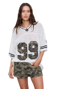 Ksubi Derby Boyfriend Short sleeve Jersey - Camo shell