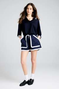 Karen Walker Scout Shorts - Navy