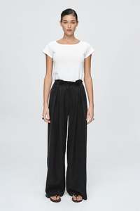 Bottoms: Marle Ismay Pant - Lyocell - Black