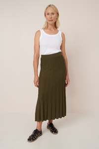 Sale 1: Kowtow Sunray Skirt - Ivy