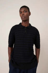 Sale 1: Kowtow Midnight Polo - Black Navy