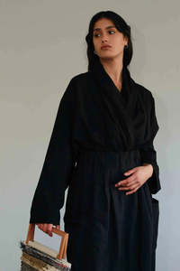 Jackets And Coats: Otsu Yama Jacket - Cotton - Black