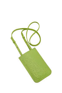 Handbags: Karen Walker Filigree Phone Pouch -Microfibre - Lime