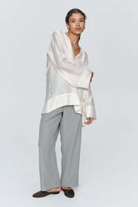 Marle Lottie Top - Textured Ivory