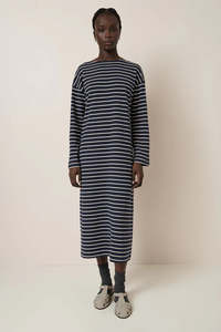 Clearance: Kowtow Leo Dress - Sailor Stripe