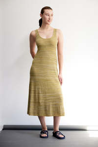 Clearance: Standard Issue Cotton Flared Dress - Pomelo