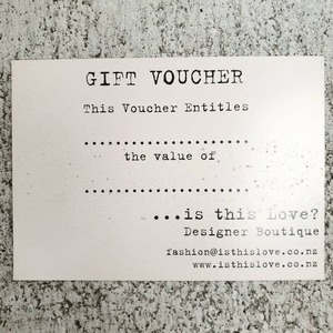 Gifts: Gift Voucher - in Store