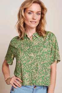 King Louie Evelina Blouse - Paradis - Jasmin green