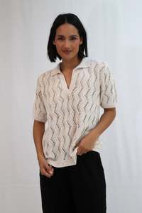 Tatano: Tatano Vines Polo Cotton - Sand