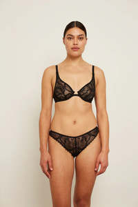 Ohen: Ohen Teardrop Bra - Black