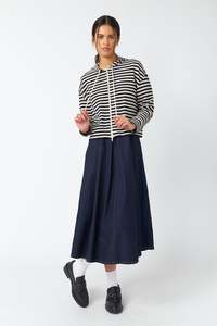 Sylvester: Sylvester Stripey Hoodie - Black Stripe