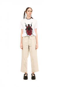 Nom*d Novel Trouser - Cotton/Lycra - Stone