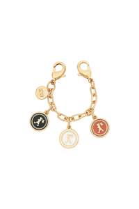 Jewellery: Karen Walker Coins Chain Charm - Gold/Brown