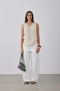 Gregory Leandro Top - Parchment