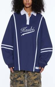 Ksubi Playoff LS Polo Jersey - Navy