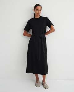 Dresses: Kowtow T- Shirt Swing Dress - Black