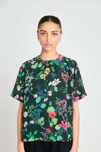 Twenty-Seven Names Interpretations tee - Deep green Floral