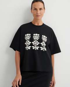 T Shirts: Kowtow Motif Tee -Black