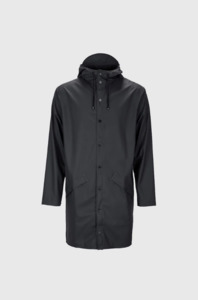 Jackets And Coats: Rains 1202 Long Jacket - Black