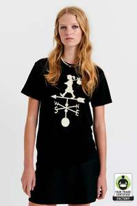 Karen Walker Weather Shop T-Shirt - Black
