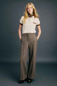 Tops: Karen Walker Amélie Polo - Stone