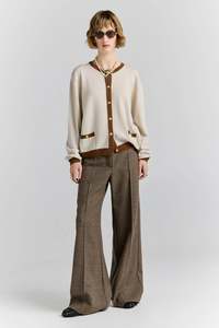 Karen Walker Marie Cardigan - Stone