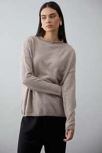 Mia Fratino Sloane Mock Neck - Espresso
