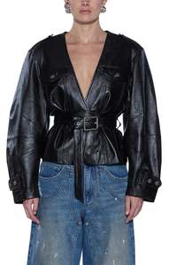 Jackets And Coats: Ksubi Barrel Jacket - Black