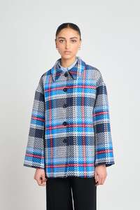 Twenty-Seven Names 13th Floor Jacket - Navy Plaid