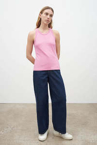 Clearance: Kowtow Racer Back Singlet - Peony
